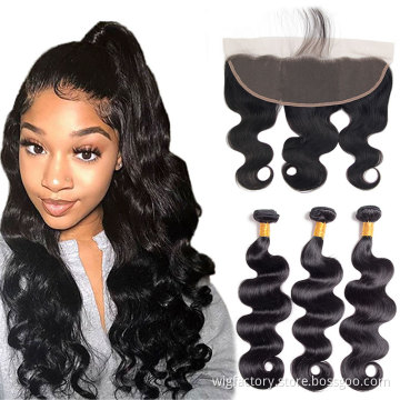 brazilian human hair bundles with lace frontal 13*4,13*4 lace frontal wig,cuticle aligned human hair lace frontal 13*4